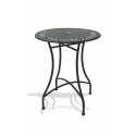 Ensemble table 2 chaises pliantes d'extérieur en fer noir Provence Breakfast Remises