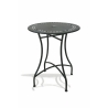 Ensemble table 2 chaises pliantes d'extérieur en fer noir Provence Breakfast Remises