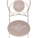 Garten-Set: 2 klappbare Stühle Le Regole di un Buon Caffè Modell