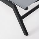 Chaise longue inclinable avec roues anthracite Bizzotto Nildas Réductions