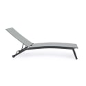 Chaise longue inclinable avec roues anthracite Bizzotto Nildas Remises
