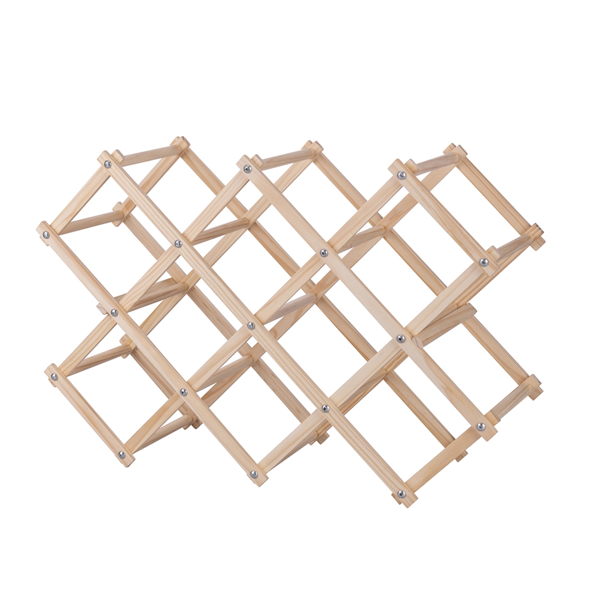 Porte-bouteilles pliable en bois de pin 53x17x38 Vintor Promotion Porte-bouteilles pliable en bois de pin 53x17x38 Vintor Promotion