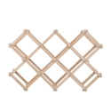 Porte-bouteilles pliable en bois de pin 53x17x38 Vintor Offre