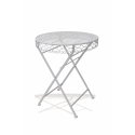 Set tavolo e 2 sedie da esterno in ferro bianco New Loire Breakfast Saldi