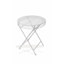 Set tavolo e 2 sedie da esterno in ferro bianco New Loire Breakfast Sconti