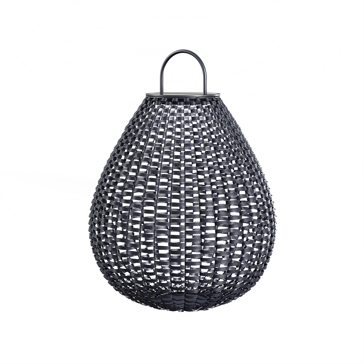 Lampada lanterna da giardino solare moderna in rattan nero Maytoni Plet Promozione
