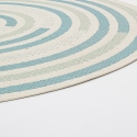 Tappeto per esterno interno ovale verde blu beige Bizzotto Nour Vendita