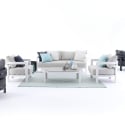 Tappeto per esterno interno blu e bianco 160x230cm Bizzotto Thierry Saldi