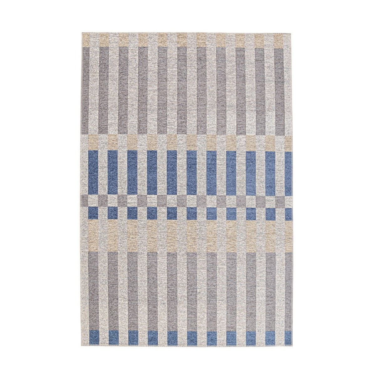 Tapis d'extérieur et d'intérieur bleu beige gris en polyester Bizzotto Hada Promotion Tapis d'extérieur et d'intérieur bleu beige gris en polyester Bizzotto Hada Promotion