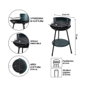 Barbecue a carbonella rotondo griglia Ø 42cm regolabile in altezza Zafro Caratteristiche