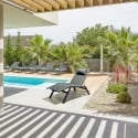 Verstellbare Gartenliege mit Kissen Bizzotto Krion 