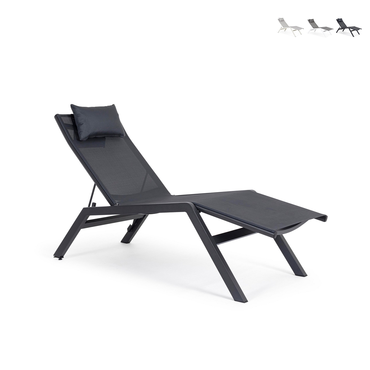 Lettino prendisole da giardino reclinabile con cuscino Bizzotto Krion Saldi Lettino prendisole da giardino reclinabile con cuscino Bizzotto Krion Saldi