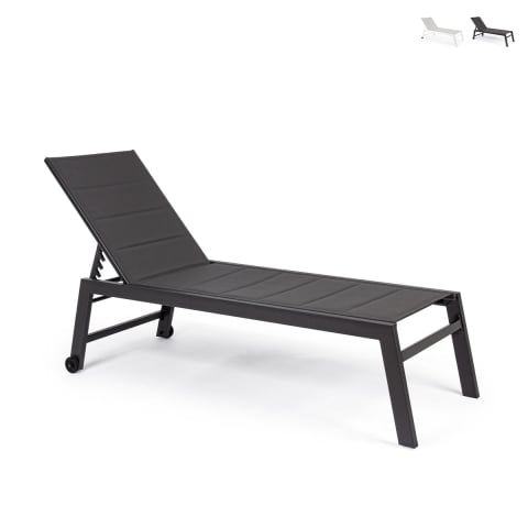 Lettino prendisole da giardino reclinabile con ruote Bizzotto Hilde Promozione