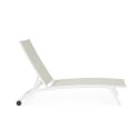 Chaise longue de jardin inclinable avec roues Cleopas Modèle