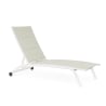 Chaise longue de jardin inclinable avec roues Cleopas Choix