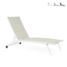 Recliner-Gartenliege verstellbar mit Rädern Cleopas Angebot