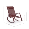 Poltrona a dondolo design moderno per esterno Bizzotto Demid New 