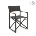 Set 2 sedie da regista pieghevoli in alluminio per giardino Bizzotto Lagun Promozione