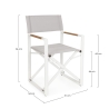 Set 2 sedie da regista pieghevoli in alluminio per giardino Bizzotto Lagun Acquisto