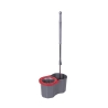 Mop lavapavimenti rotante con fiocco tondo secchio 16l Super Mop Misure