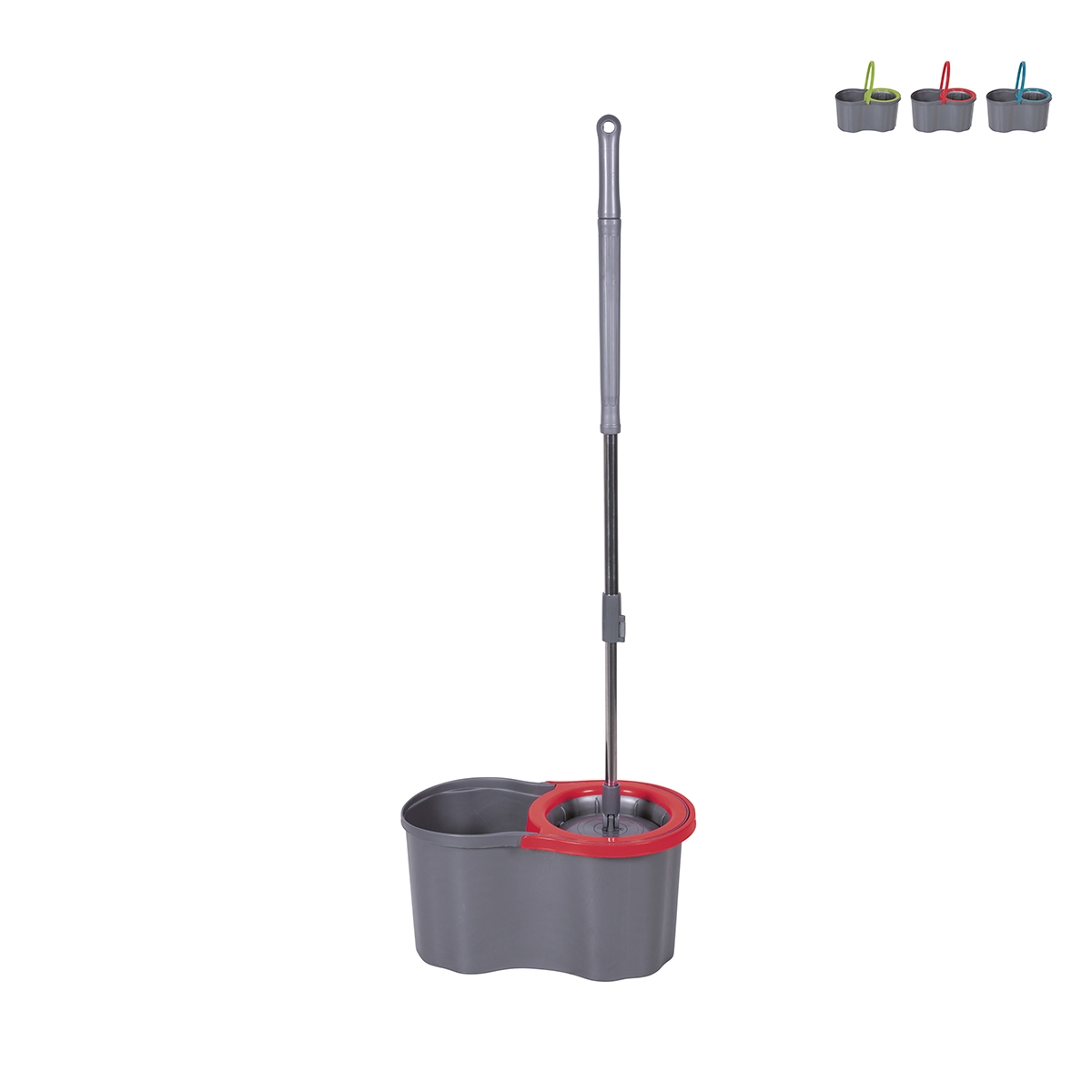 Mop lavapavimenti rotante con fiocco tondo secchio 16l Super Mop Stock Mop lavapavimenti rotante con fiocco tondo secchio 16l Super Mop Stock