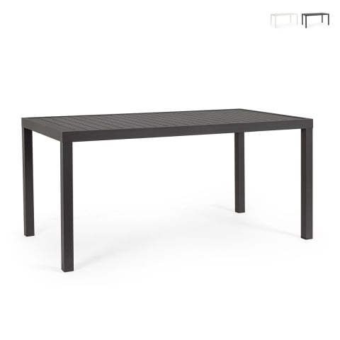 Table de jardin rectangulaire 150x80 cm en aluminium Bizzotto Hilde Promotion