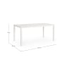 Rechteckiger Gartentisch 150x80 aus Aluminium Bizzotto Hilde Kosten