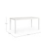 Tavolo da esterno rettangolare 150x80 in alluminio Bizzotto Hilde Costo