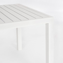 Tavolo da esterno rettangolare 150x80 in alluminio Bizzotto Hilde Misure