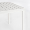 Tavolo da esterno rettangolare 150x80 in alluminio Bizzotto Hilde Misure
