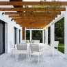 Tavolo da esterno rettangolare 150x80 in alluminio Bizzotto Hilde Saldi