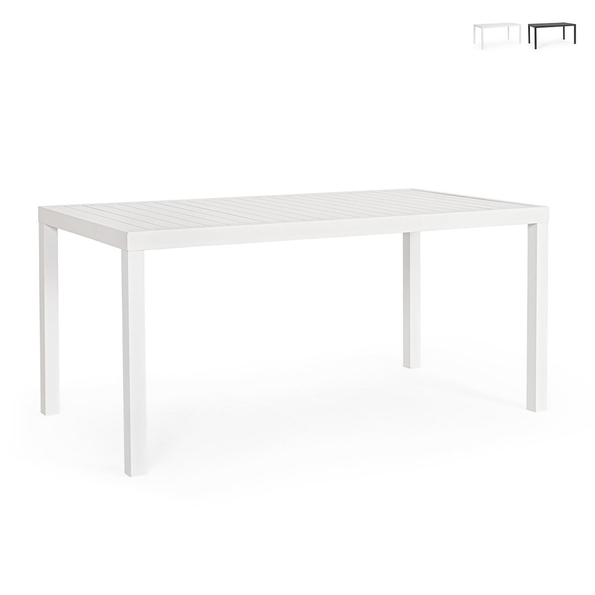 Table de jardin rectangulaire 150x80 cm en aluminium Bizzotto Hilde Offre
