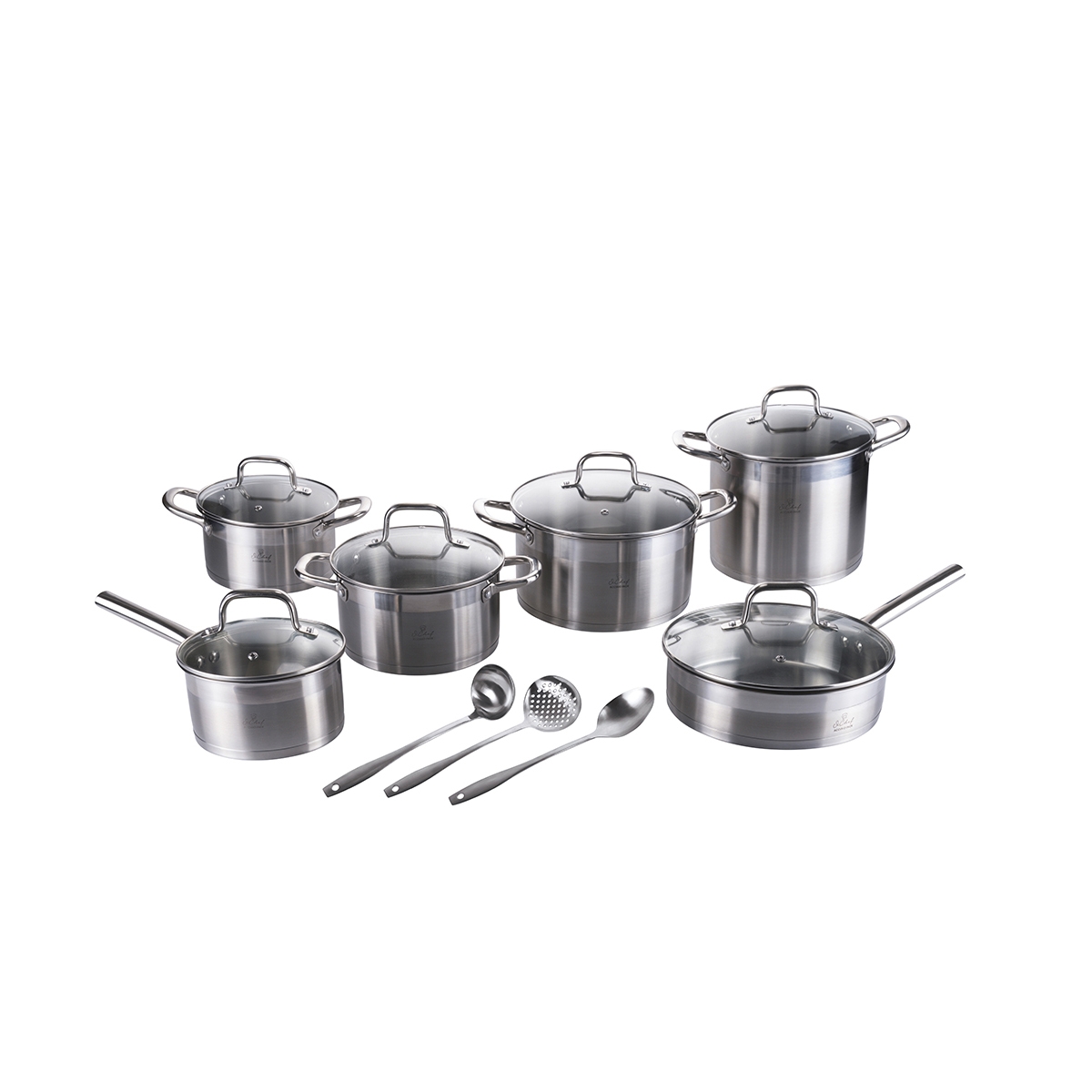 Batterie de cuisine 15 pièces en acier inoxydable Ardia Promotion Batterie de cuisine 15 pièces en acier inoxydable Ardia Promotion