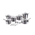 Batteria di pentole e padelle da 15 pezzi in acciaio inox Ardia Promozione