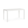 Table d'extérieur moderne rectangulaire 130x68cm en aluminium Bizzotto Hilde Réductions