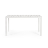 Table d'extérieur moderne rectangulaire 130x68cm en aluminium Bizzotto Hilde Catalogue
