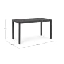 Table d'extérieur moderne rectangulaire 130x68cm en aluminium Bizzotto Hilde 