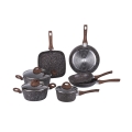 Batterie de cuisine 10 pièces en aluminium antiadhésif induction Dakota Promotion