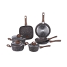 Batterie de cuisine 10 pièces en aluminium antiadhésif induction Dakota Promotion
