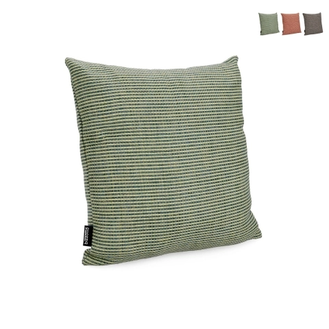 Grand coussin d'extérieur carré 50x50 cm déperlant mélangé Merve Promotion