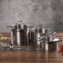 Batterie de cuisine 8 pièces accessoires en acier inoxydable 18/0 Sovra Vente