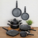 Ensemble de 2 poêles en aluminium revêtement céramique antiadhérent Berlino Vente