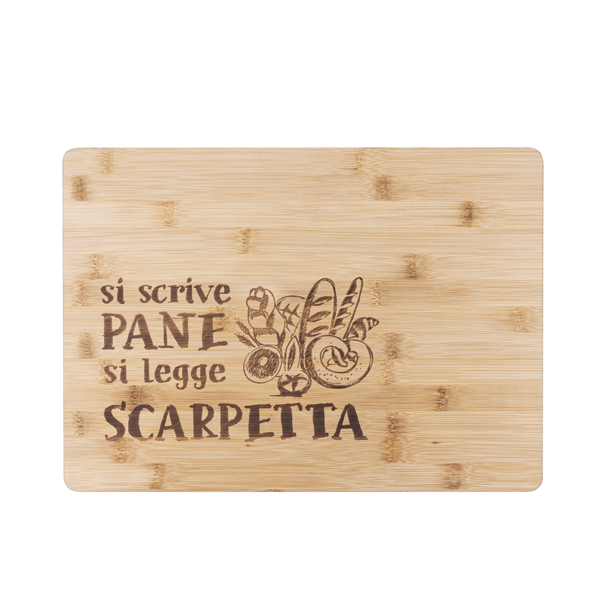 Planche à découper en bois 39x28cm Si scrive pane, si legge scarpetta Promotion Planche à découper en bois 39x28cm Si scrive pane, si legge scarpetta Promotion