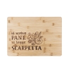 Holz-Küchenbrett 39x28cm "Si scrive pane, si legge scarpetta" Aktion