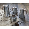 Cafetière moka 6 tasses en acier inoxydable avec poignée effet bois Riko Vente