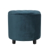 Pouf rond vintage multi-usage avec rangement Kursa 