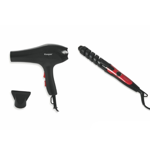 Ensemble sèche-cheveux et fer à friser 1800W Vira Promotion