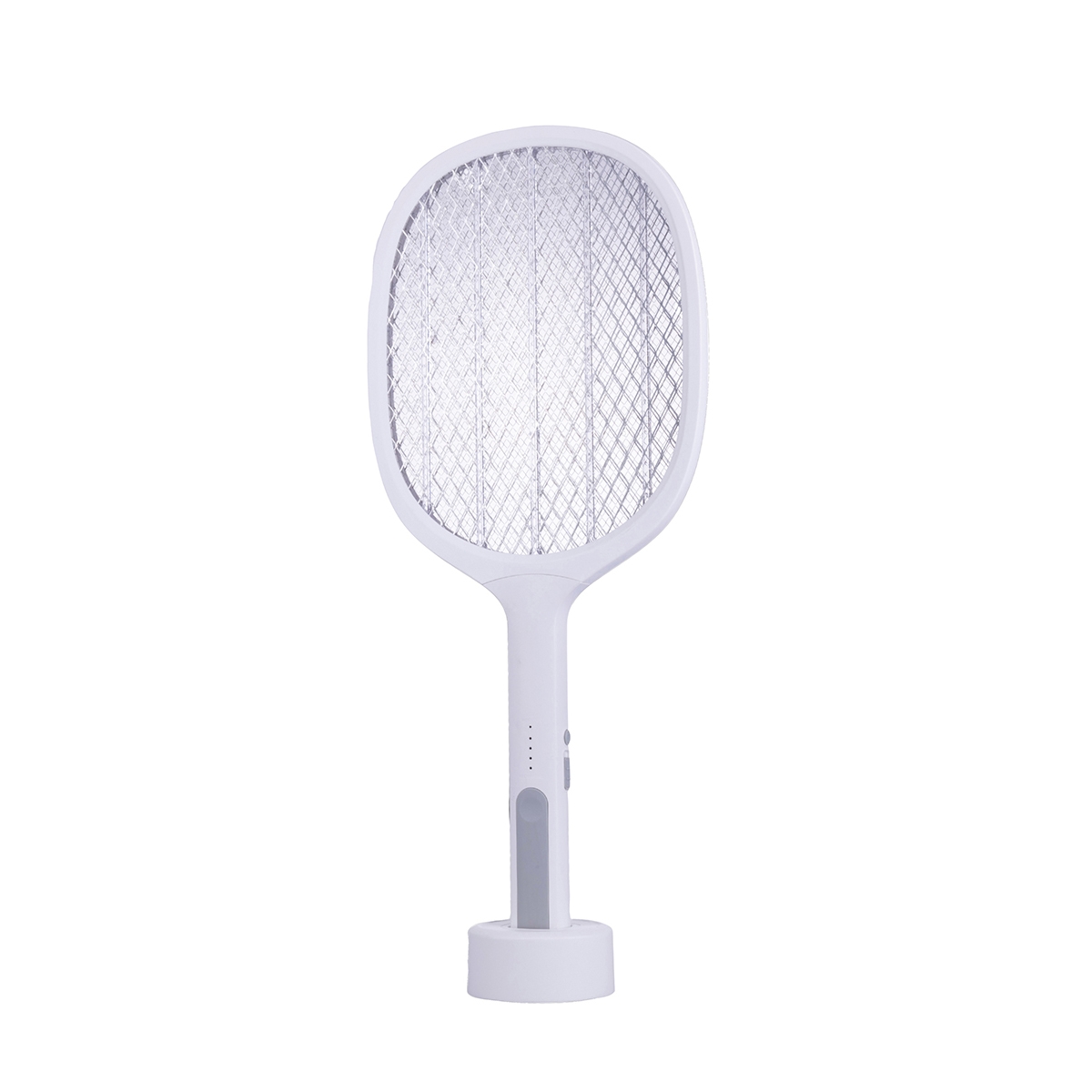 Raquette anti-insectes électrique rechargeable avec support LED Duo Promotion Raquette anti-insectes électrique rechargeable avec support LED Duo Promotion
