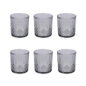 Set 6 bicchieri in vetro 340 ml con superficie decorata Edinburgh Catalogo
