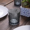 Set 6 bicchieri in vetro 340 ml con superficie decorata Edinburgh Modello